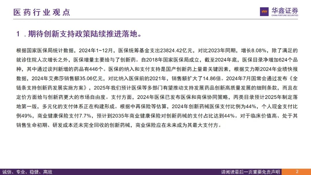【华鑫医药|行业周报】期待创新支持政策继续推进落地
