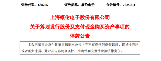 A股突发！688206，重大资产重组！明天停牌！