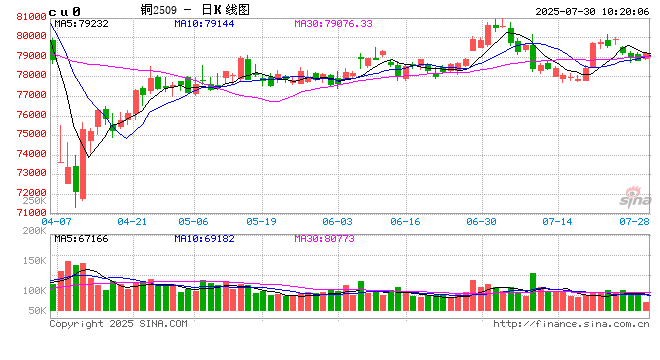 光大期货：7月30日有色金属日报